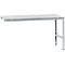 Table d'extension UNIVERSAL Standard Manuflex, plateau mélaminé, 1750 x 1000, argenté