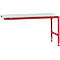 Table d'extension UNIVERSAL Standard Manuflex, plateau mélaminé, 1750 x 1000, rouge rubis