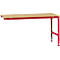 Table d'extension UNIVERSAL Standard Manuflex, plateau multiplex, 1750 x 1000, rouge rubis