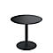 Table de bistrot Paperflow® Mezzo, plateau MDF mélaminé, piétement acier, rond Ø 800 x H 750 mm, noir/noir mat