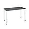 Table de bureau Nevada, Home Office, rectangulaire, 4 pieds, tube carré, L 1200 x P 600 x H 740 mm, gris foncé/blanc 