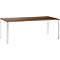 Table de réunion, 2000 x 800 mm, coloris noyer