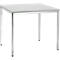 Table de réunion, 800 x 800 mm, gris clair