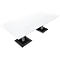 Table de réunion QUANDOS BOX, rectangulaire, rectangulaire, l. 2200 x P 1000 x H 720-820 mm, blanc 