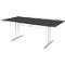 Table de réunion Toledo, rectangulaire, pied-T, l. 2000 x P 1000 x H 720 mm, anthracite