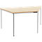 Table de réunion, trapèze 1600 x 800 mm, coloris érable