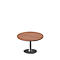 Table de réunion X-TIME-WORK, rond, 1200 x H 740 mm, coloris noix Canaletto/blanc