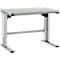 Table de travail à hauteur ajustable électriquement EL-1, 1200 x 800 mm, gris clair/alu blanc