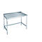 Table de travail en inox, avec garde au sol, 850 x 700 x 1000 mm