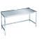 Table de travail en inox, avec garde au sol, 850 x 700 x 1400 mm