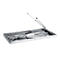 Table de travail en inox avec pattes pliables, l. 600 mm