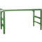 Table de travail Ergo, dispositif électrohydraulique, plateau coloris PVC, 1750 x 800 mm, vert réséda