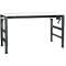 Table de travail Ergo K, avec manivelle, 1750 x 800 mm, Plateau de table coloris PVC, anthracite