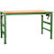 Table de travail Ergo K, avec manivelle, 1750 x 800 mm, plateau multiplex, vert réséda