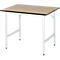Table de travail - plateau MDF - l. 1000 x P 800 x H 800-850 mm - hêtre