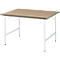 Table de travail - plateau MDF - l. 1250 x P 1000 x H 800-850 mm - hêtre