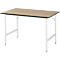 Table de travail - plateau MDF - l. 1250 x P 800 x H 800-850 mm - hêtre