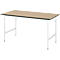 Table de travail - plateau MDF - l. 1500 x P 800 x H 800-850 mm - hêtre