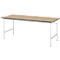 Table de travail - plateau MDF - l. 2000 x P 800 x H 800-850 mm - hêtre
