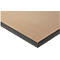 Table de travail - plateau MDF - l. 750 x P 800 x H 800-850 mm - hêtre