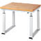 Table de travail série adlatus 600, 1000 x 900 x 740-1140 mm, plateau en hêtre massif