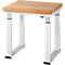 Table de travail série adlatus 600, 750 x 700 x 740-1140 mm, plateau en hêtre massif