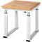 Table de travail série adlatus 600, 750 x 900 x 740-1140 mm, plateau en hêtre massif