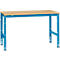 Table de travail UNIVERSAL Standard Manuflex, 1500 x 1000 mm, multiplex nature, bleu clair