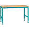 Table de travail UNIVERSAL Standard Manuflex, 1500 x 1000 mm, multiplex nature, turquoise