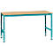 Table de travail UNIVERSAL Standard Manuflex, 1750 x 1000 mm, multiplex nature, turquoise