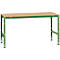 Table de travail UNIVERSAL Standard Manuflex, 1750 x 1000 mm, multiplex nature, vert réséda