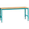 Table de travail UNIVERSAL Standard Manuflex, 2000 x 1000 mm, multiplex nature, turquoise