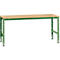 Table de travail UNIVERSAL Standard Manuflex, 2000 x 1000 mm, multiplex nature, vert réséda