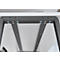 Table haute Meeting Point, rectangulaire, piétement en A, L 1750 x P 680 x H 1042 mm, blanc/anthracite