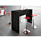 Table haute POINT, l. 1600 x P 600 x H 1125 mm, noir