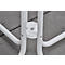 Table haute Quickstep, housse blanche incluse, sans ouverture pour parasol, résistante aux désinfectants, Ø 700 mm, blanc