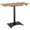 Table Home Office, réglable en hauteur électriquement, rectangulaire, L 1150 x P 550 x H 640-1100 mm piétement colonne, panneau de commande à mémoire, blanc/noir