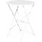 Table pliante d'extérieur meet® by Paperflow EDEN, ronde, Ø 600 x H 730 mm, acier galvanisé, blanc-blanc