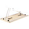 Table pliante TR, L 1600 x P 700 x H 720 mm, décor érable/aluminium blanc