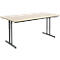 Table pliante TR, L 1600 x P 700 x H 720 mm, décor hêtre/noir