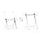 Table pour ordinateur portable scala, idéale pour le bureau à domicile, réglable en hauteur, pliable, piétement à 4 pieds, L 1000 x l 800 x H 1400 mm, blanc trafic RAL 9016/blanc