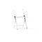 Table pour ordinateur portable scala, idéale pour le bureau à domicile, réglable en hauteur, pliable, piétement à 4 pieds, L 1000 x l 800 x H 1400 mm, blanc trafic RAL 9016/blanc