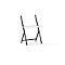Table pour ordinateur portable scala, idéale pour le bureau à domicile, réglable en hauteur, pliable, piétement à 4 pieds, L 1000 x l 800 x H 1400 mm, noir graphite RAL 9011/blanc