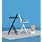Table pour ordinateur portable scala, idéale pour le bureau à domicile, réglable en hauteur, pliable, piétement à 4 pieds, L 1000 x l 800 x H 1400 mm, noir graphite RAL 9011/noir