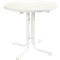 Table repliable Quickstep, résistante aux désinfectants, Ø 700 x H 730 mm, blanc
