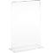 Transparent acrylic stand with rectangular base.