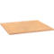 Rectangular wooden board, light brown color, slightly raised edges.
