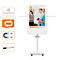 Tableau à feuilles mobiles Nobo Move &amp; Meet, tableau blanc amovible, magnétique, L 714 x P 1200 x H 453 mm, acier, blanc