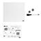 Tableau blanc en verre Nobo, verre de sécurité, sans cadre, magnétique, L 450 x H 450 mm, blanc