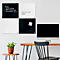 Tableau blanc en verre Nobo, verre de sécurité, sans cadre, magnétique, L 450 x H 450 mm, noir